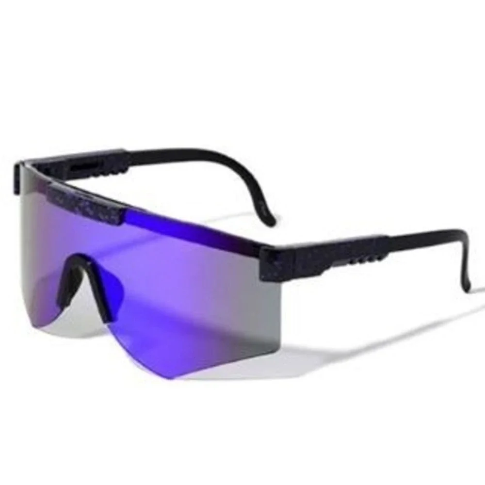Mirrored‎ Sunglasses Visor Shield Style Blue Lens Sporty Fashion Men Beach Style